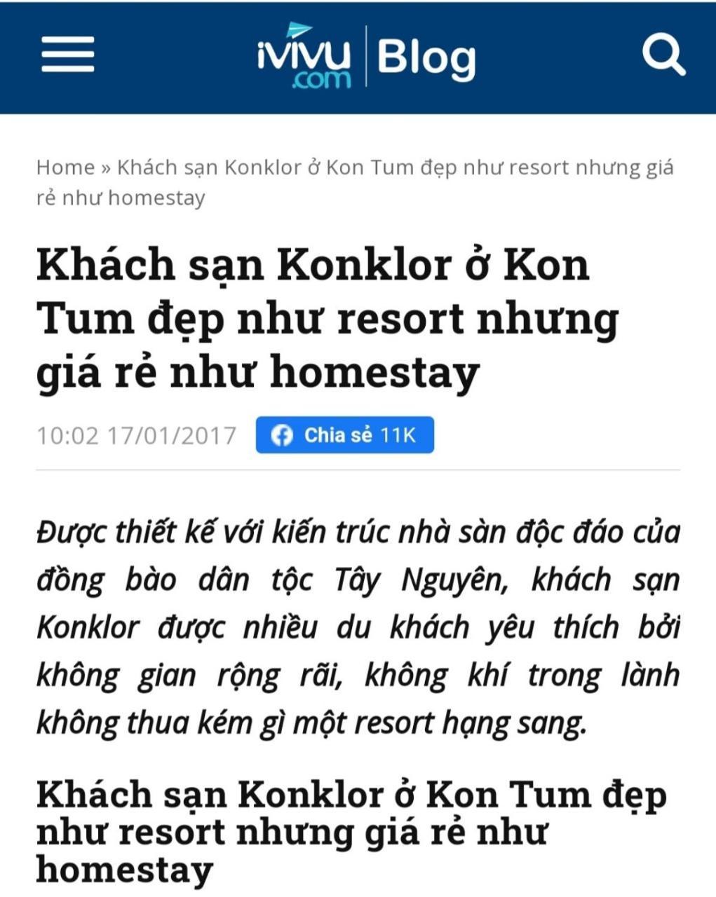 Konklor Hotel Kon Tum Luaran gambar